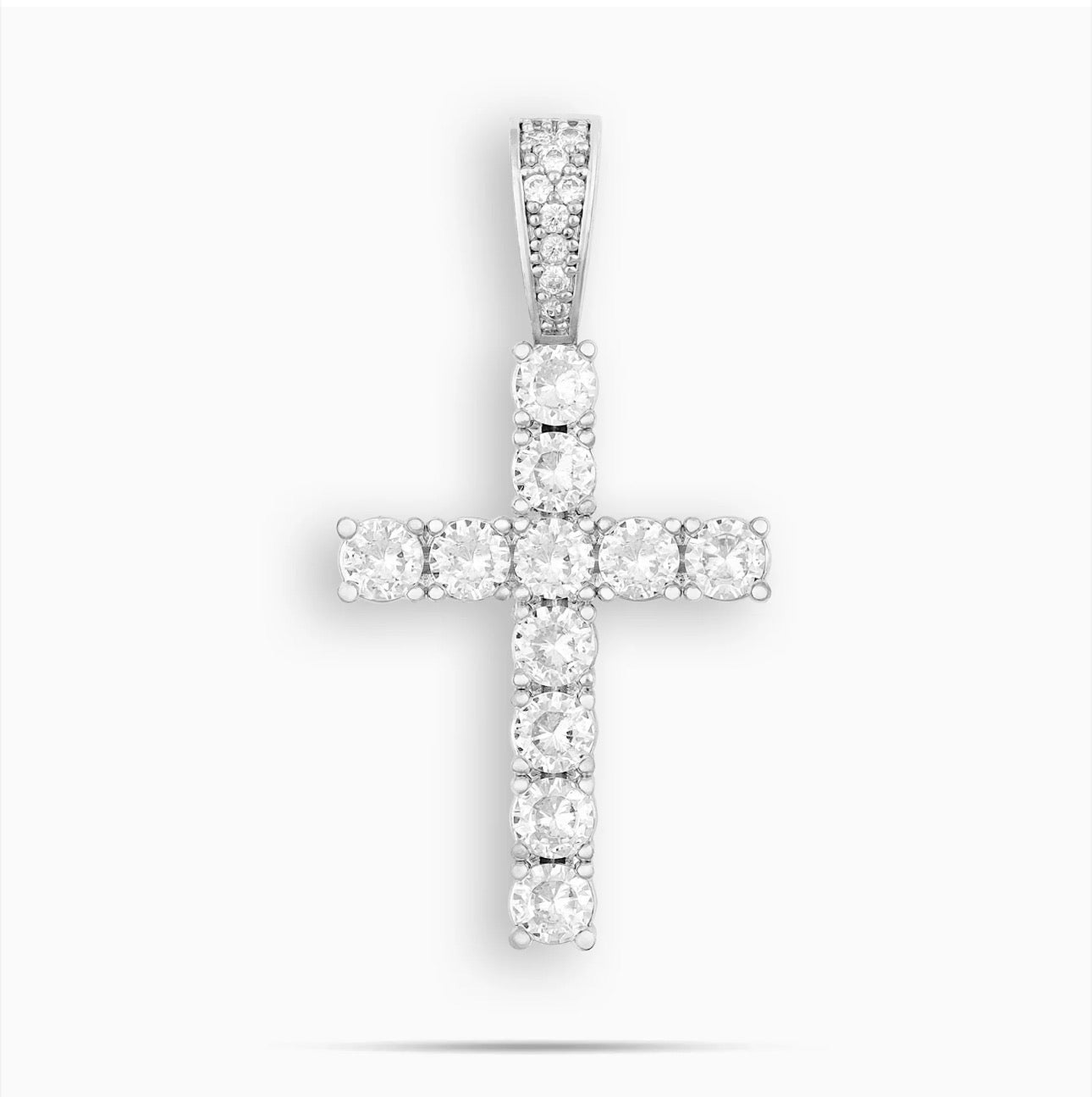 FREE White Gold Cross Pendant