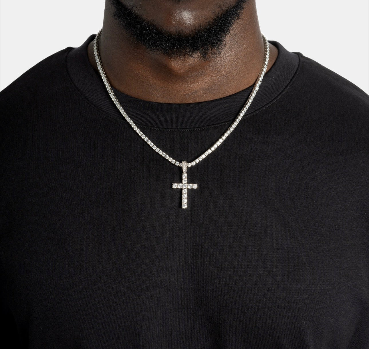 FREE White Gold Cross Pendant