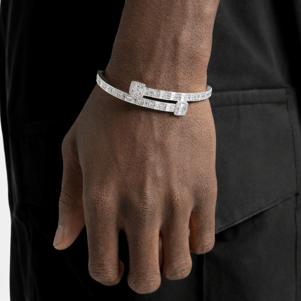 FREE Baguette Bracelet (White Gold)