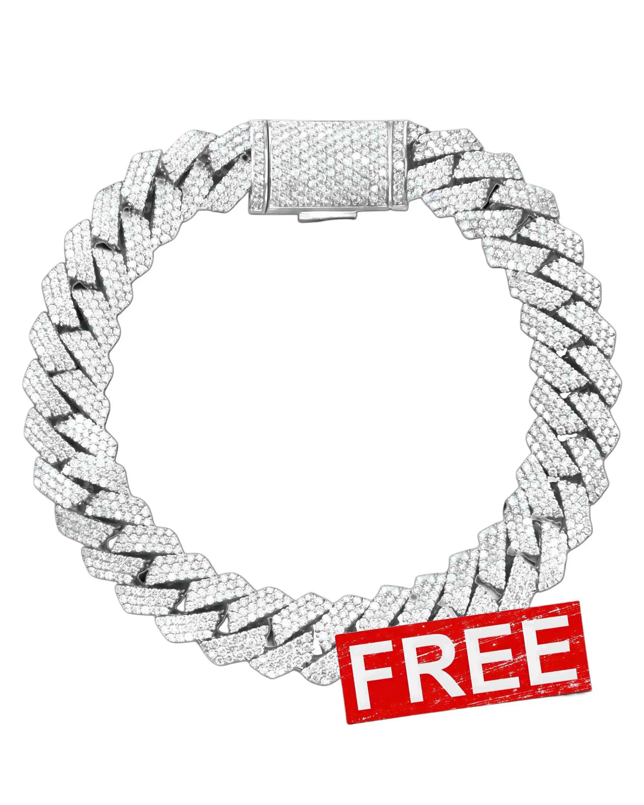 FREE Iced Cuban Bracelet 12mm