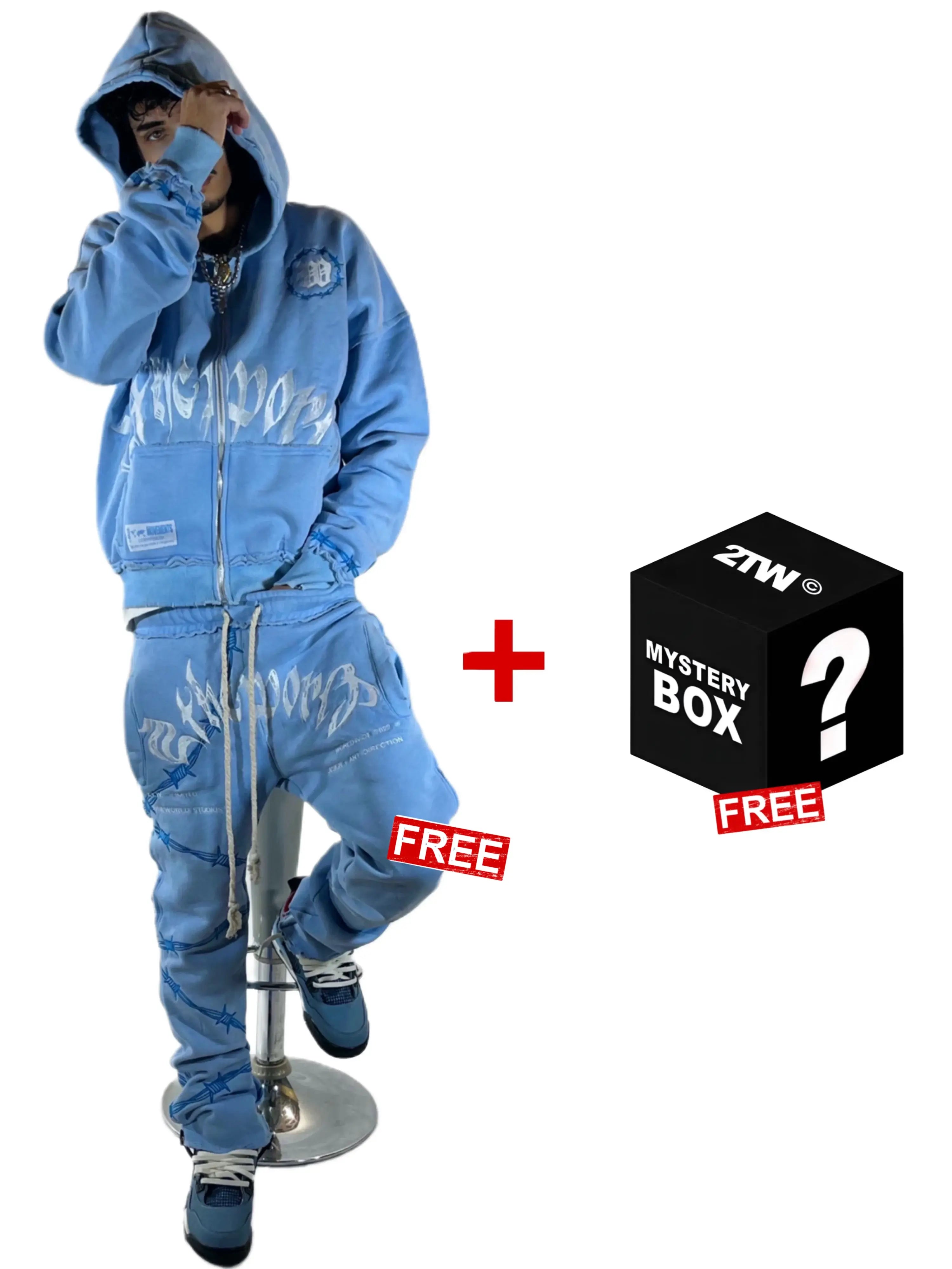 UNC BLUE jacket + Free Sweats + Free Item