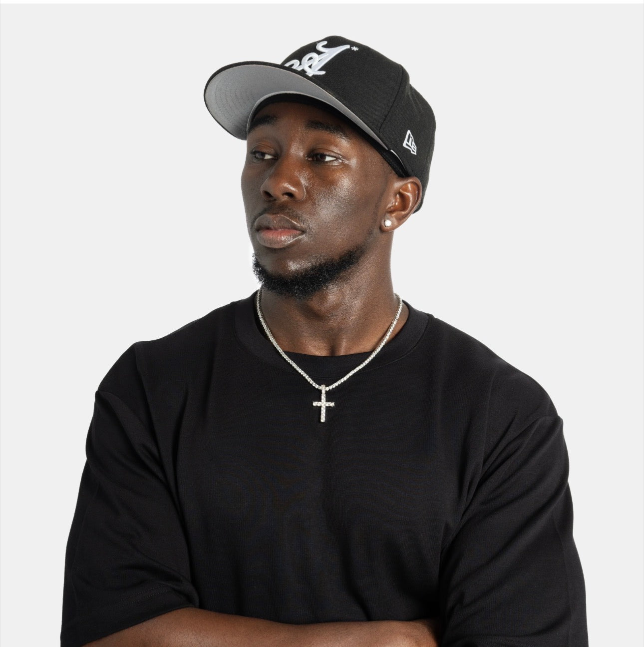 FREE White Gold Cross Pendant