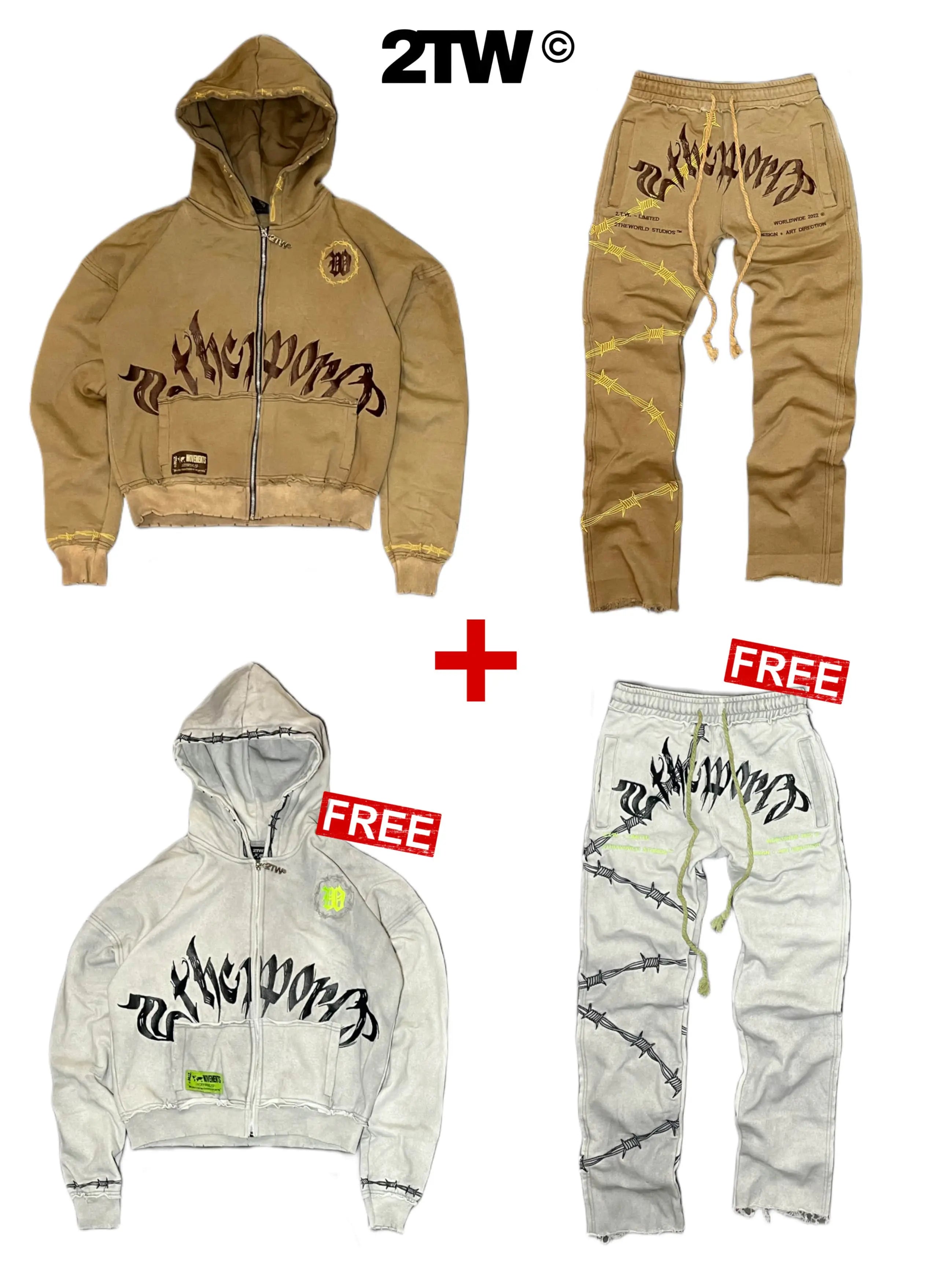 Dessert Sweatsuit + Free 95 Neon Sweatsuit
