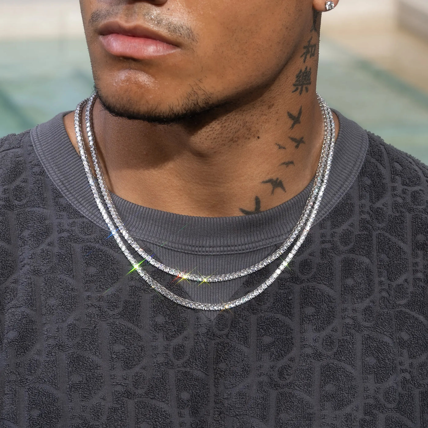 FREE Tennis Chain (White Gold)