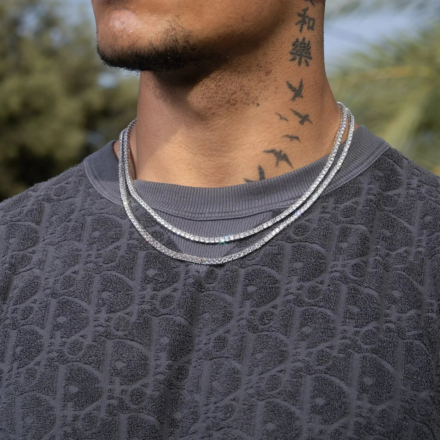 FREE Tennis Chain (White Gold)