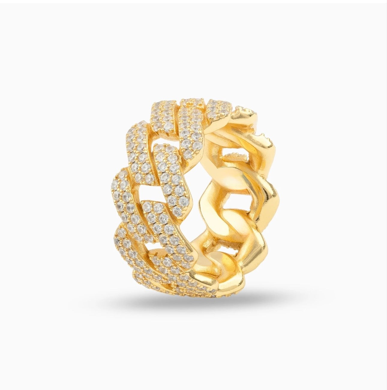 FREE Prong Cuban Ring (Gold)