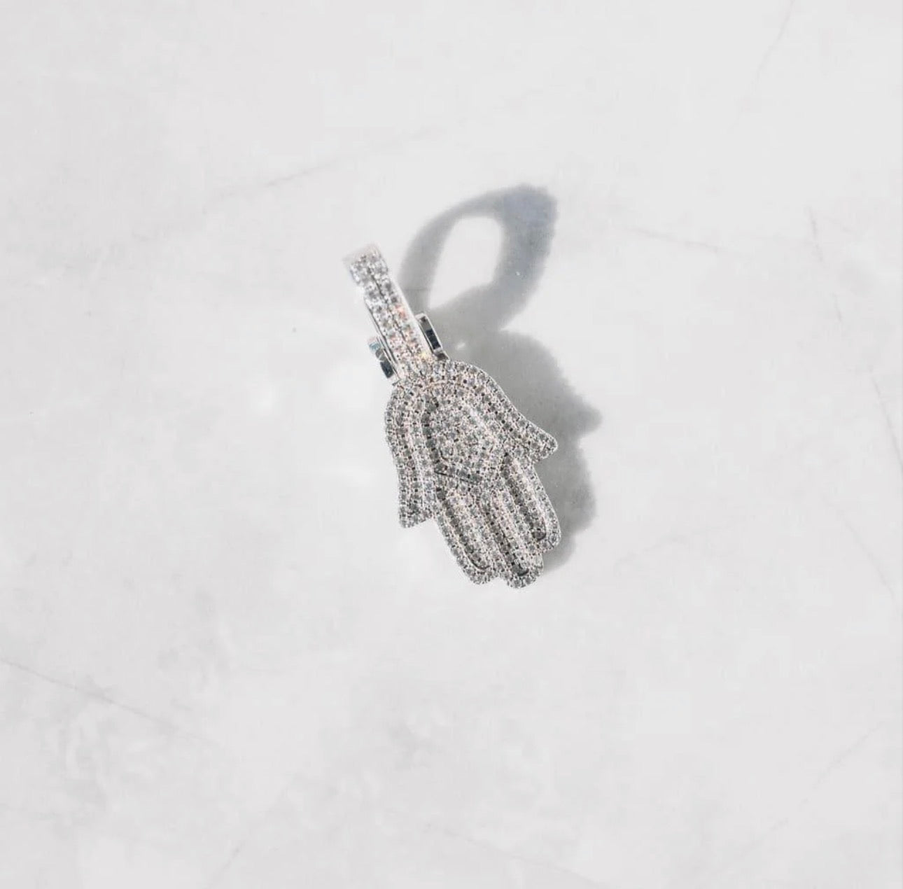 FREE Hamza Pendant (White Gold)