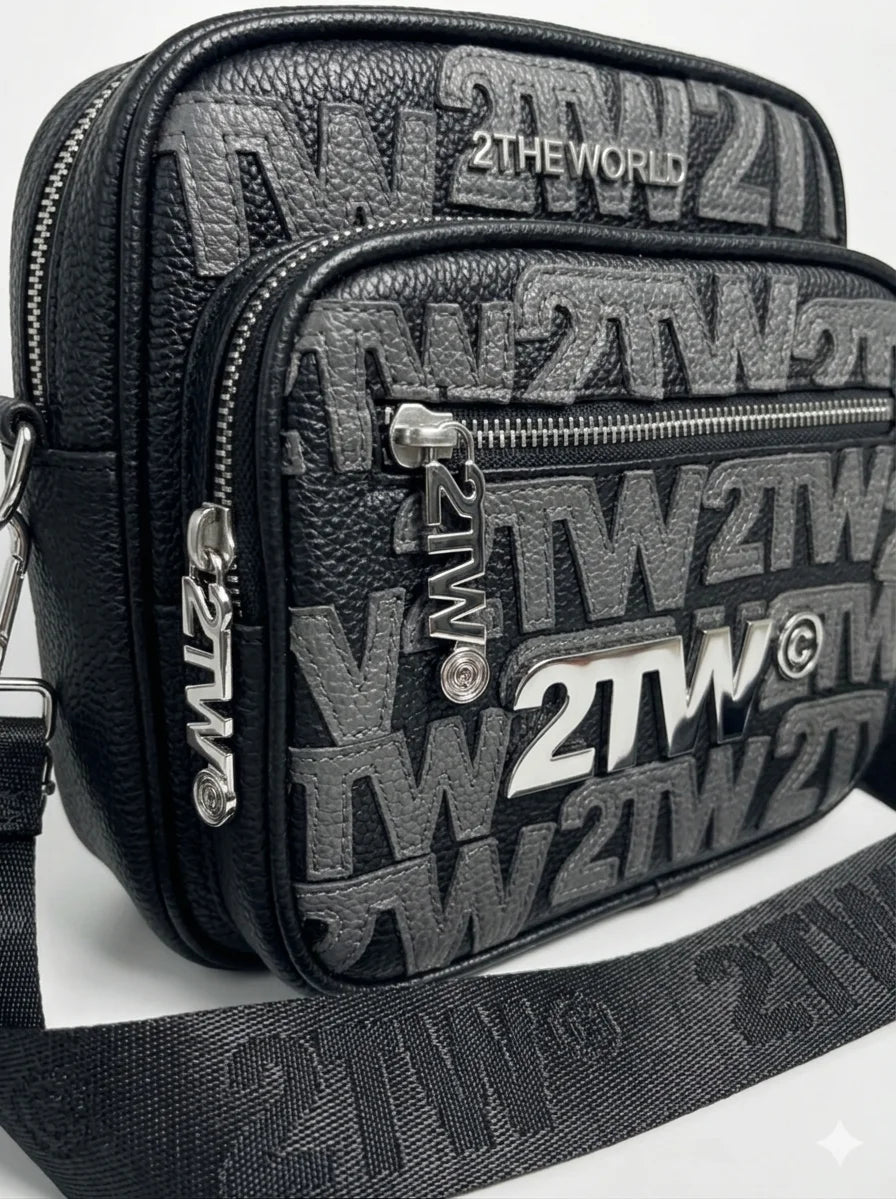 CHROME PATCHWORK SIDE BAG