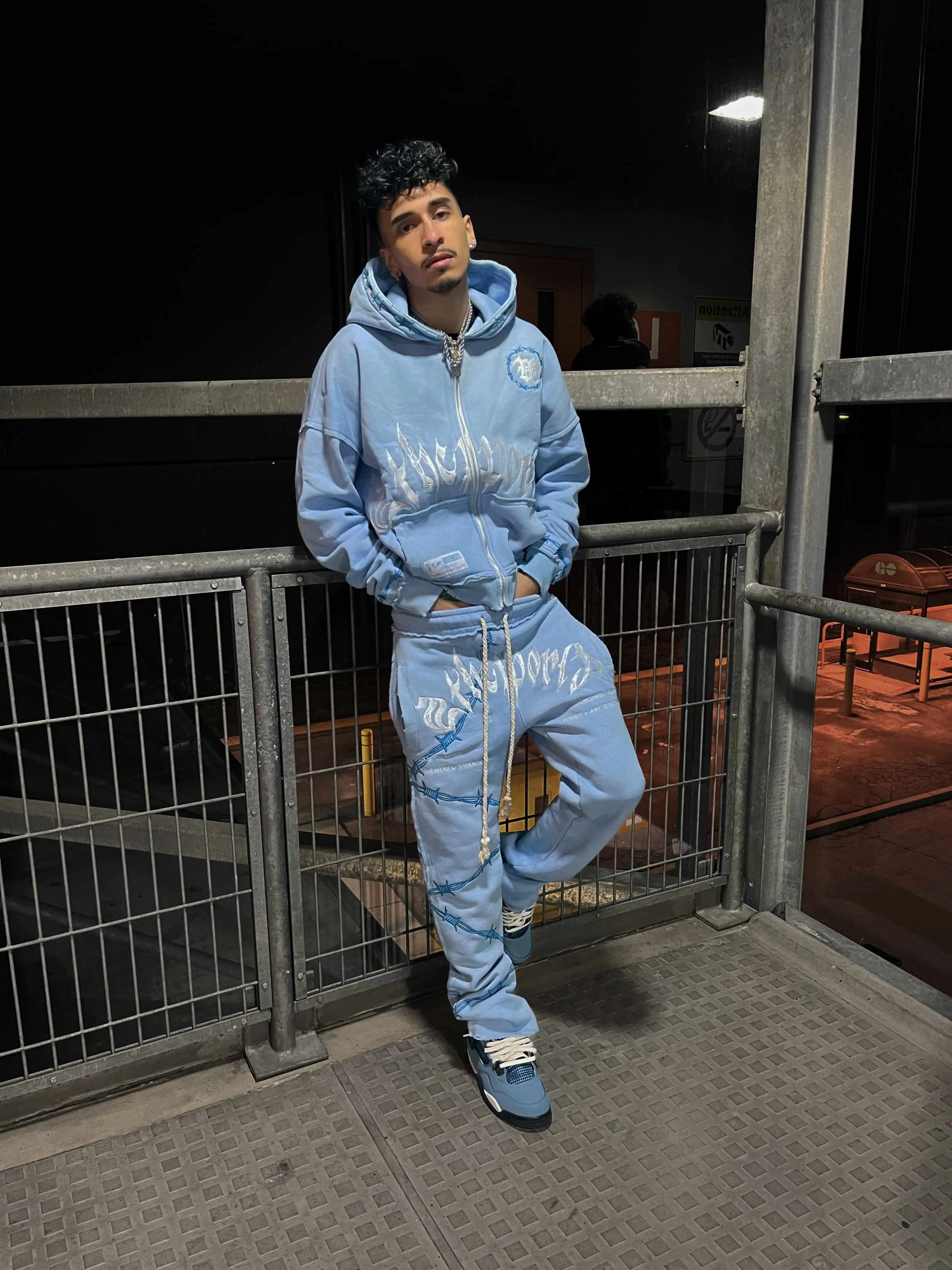 Chrome Sweatsuit + Free UNC Blue Sweatsuit