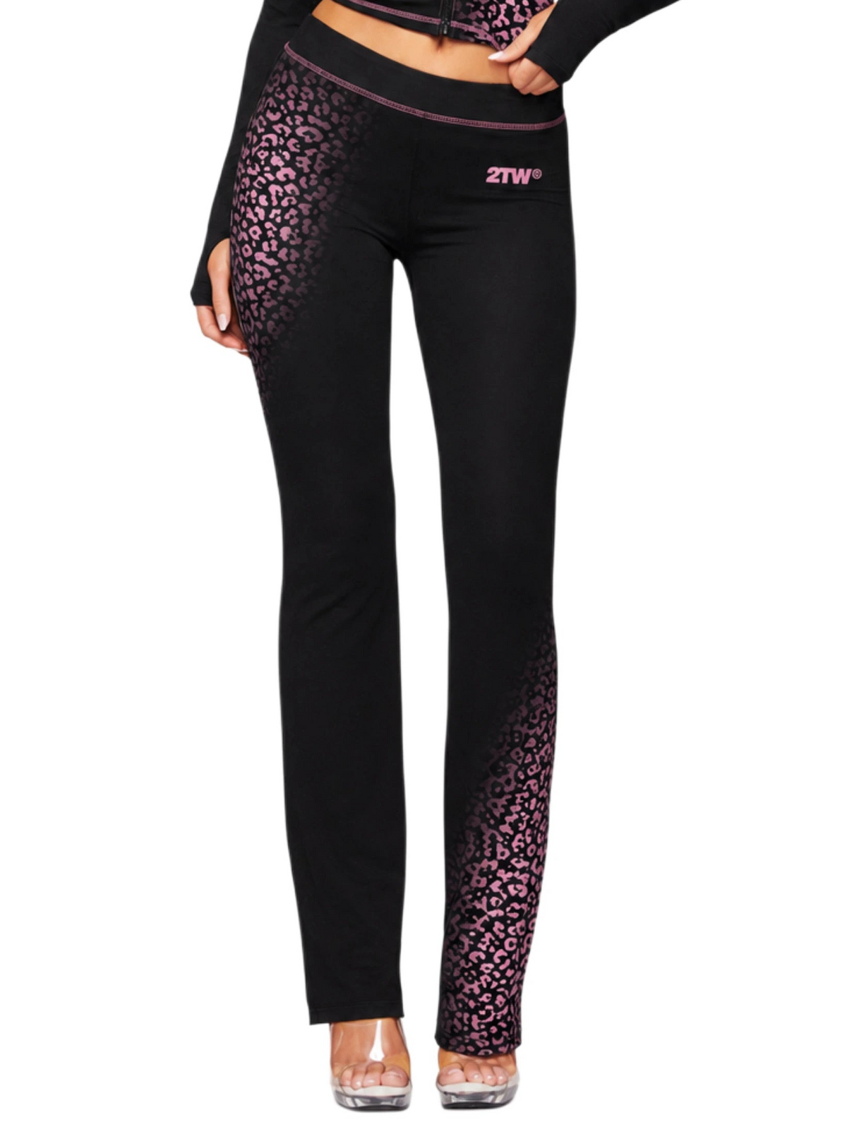 Calligraphy TrackPant - Noir/Pink