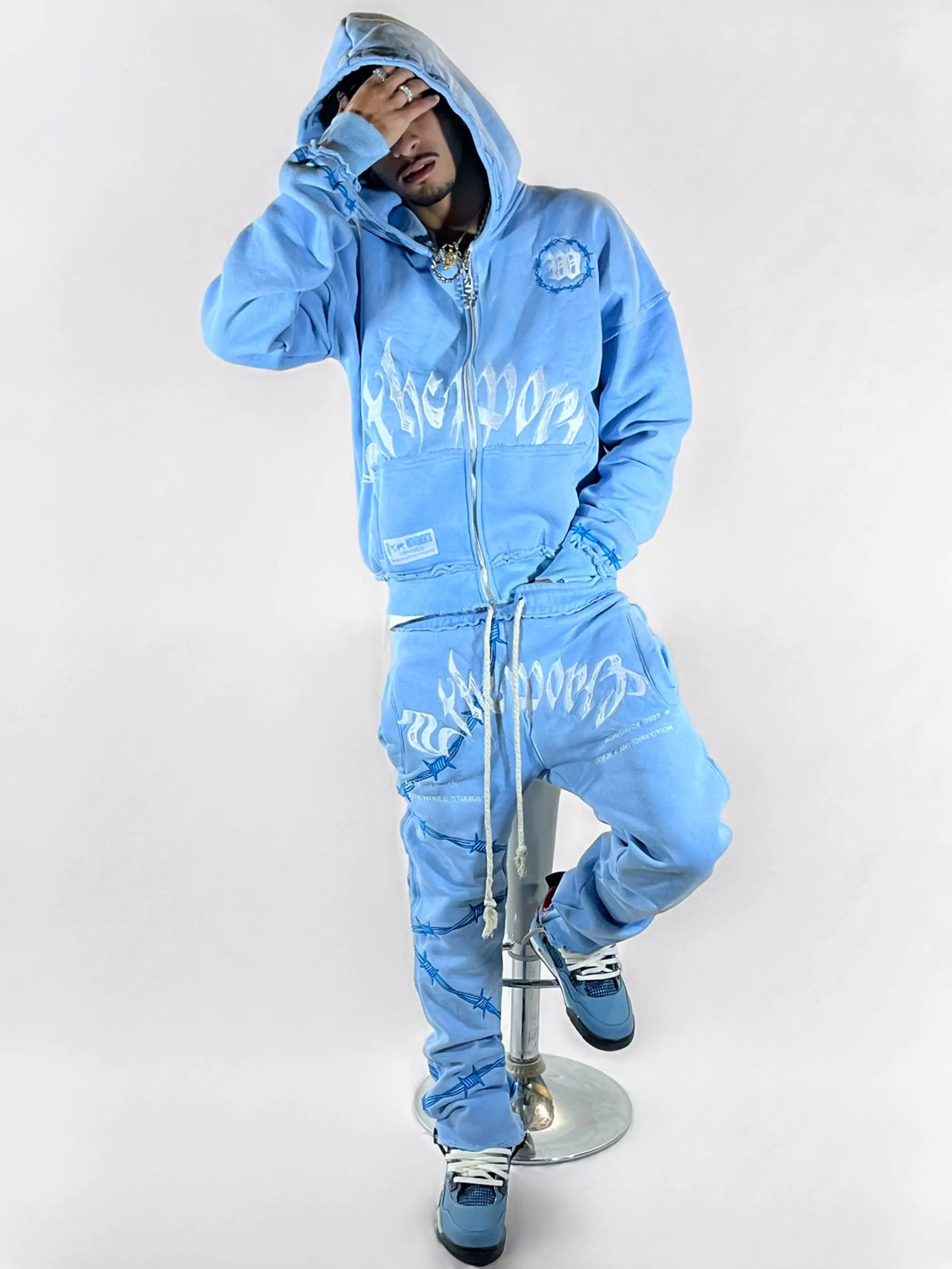 Stack Blue Sweats Sweatsuits