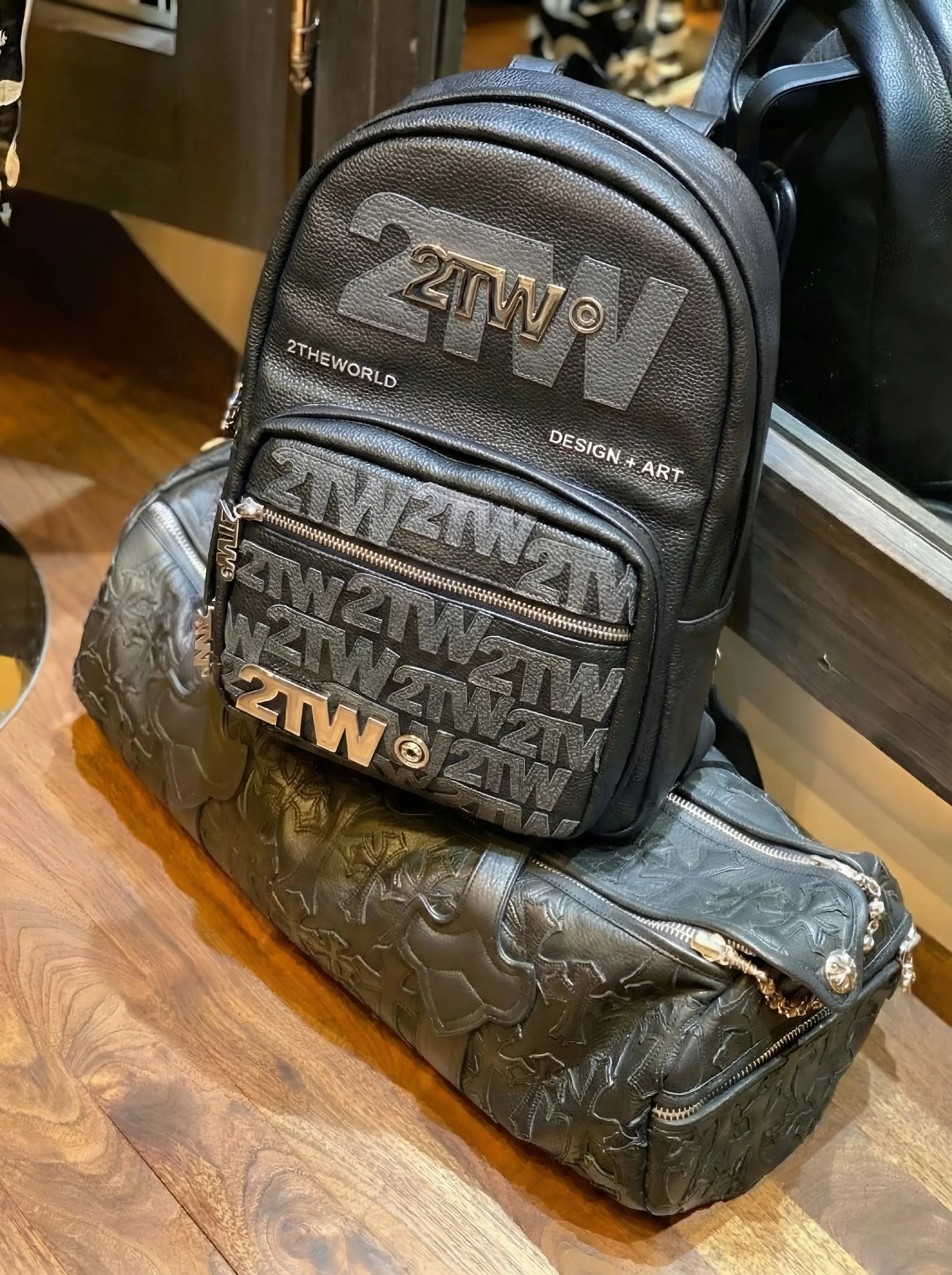 CHROME PATCHWORK BACKPACK