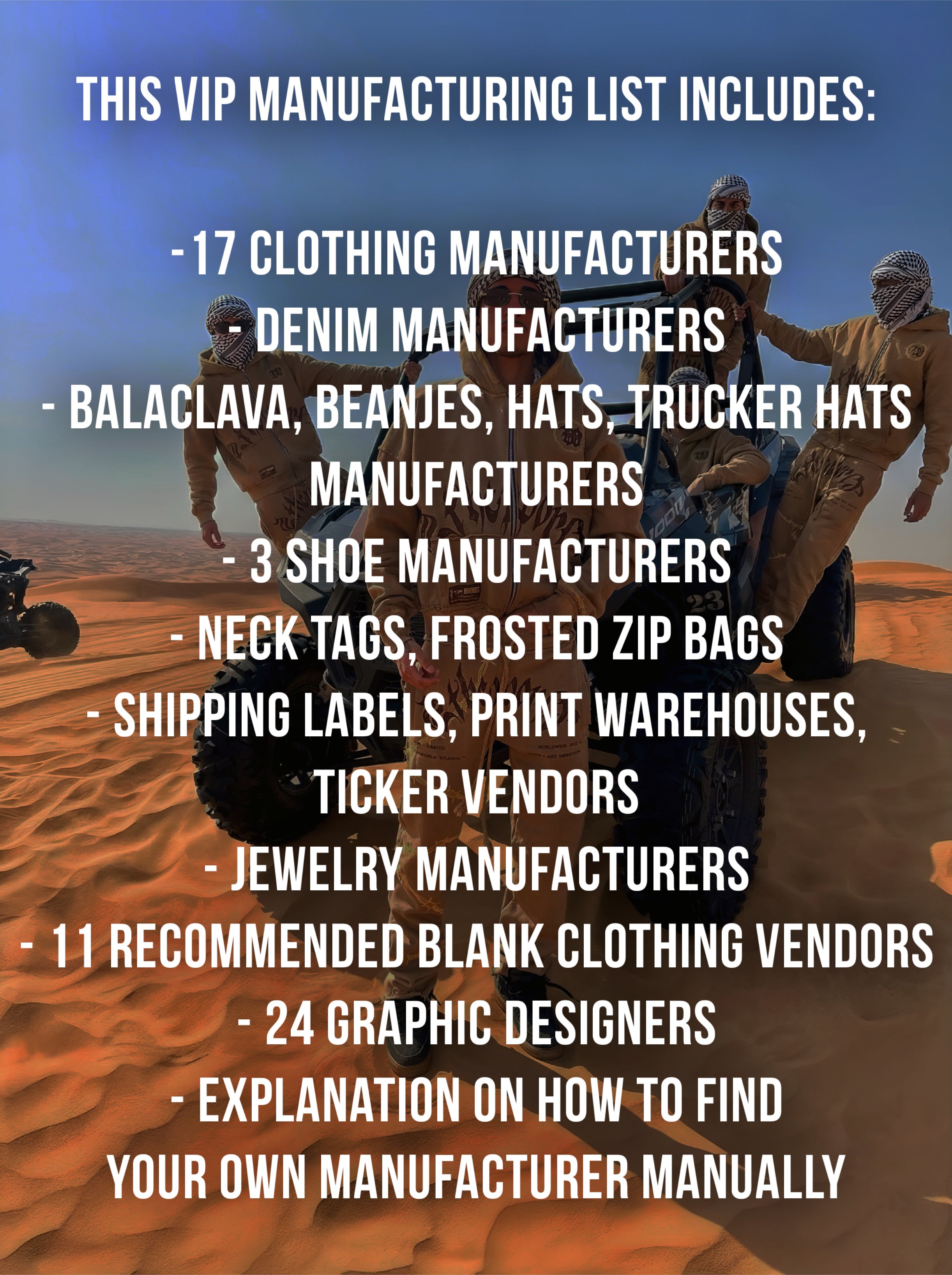 2TW VIP MANUFACTURING LIST