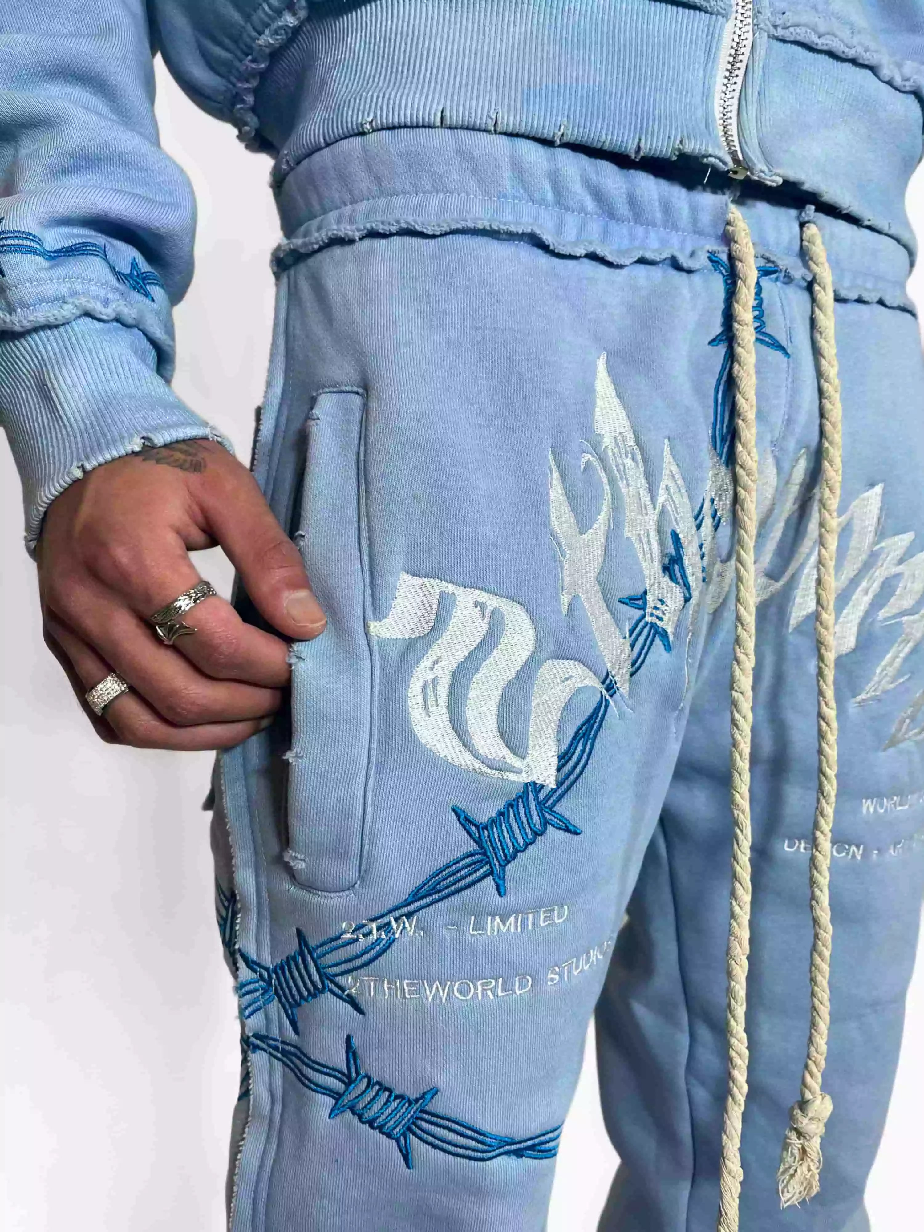 2THEWRLD Sweats UNC Blue