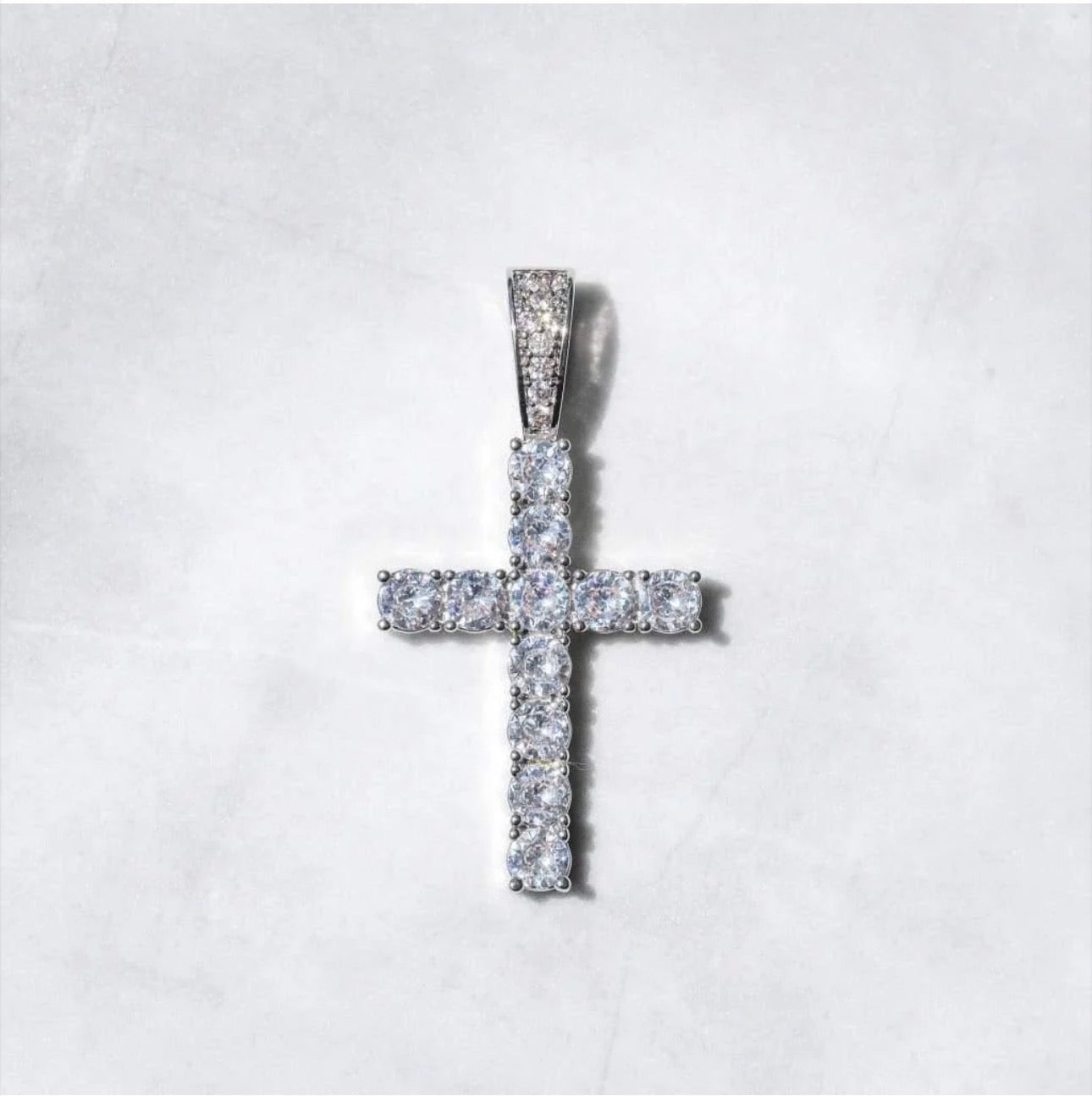 FREE White Gold Cross Pendant