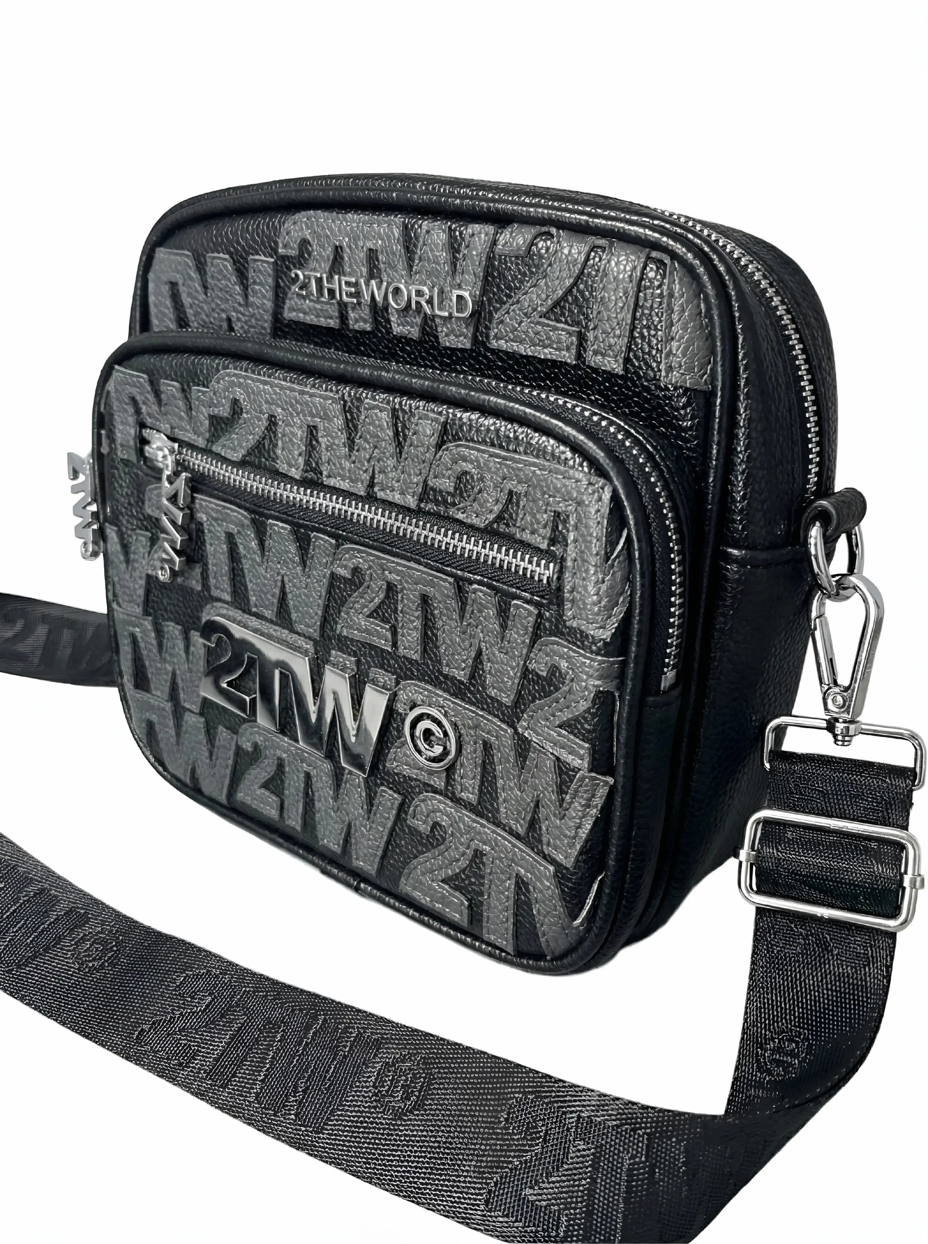 CHROME PATCHWORK SIDE BAG