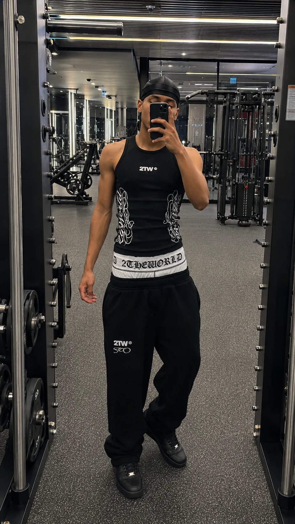 DOUBLE-WAIST BOXER SWEATS