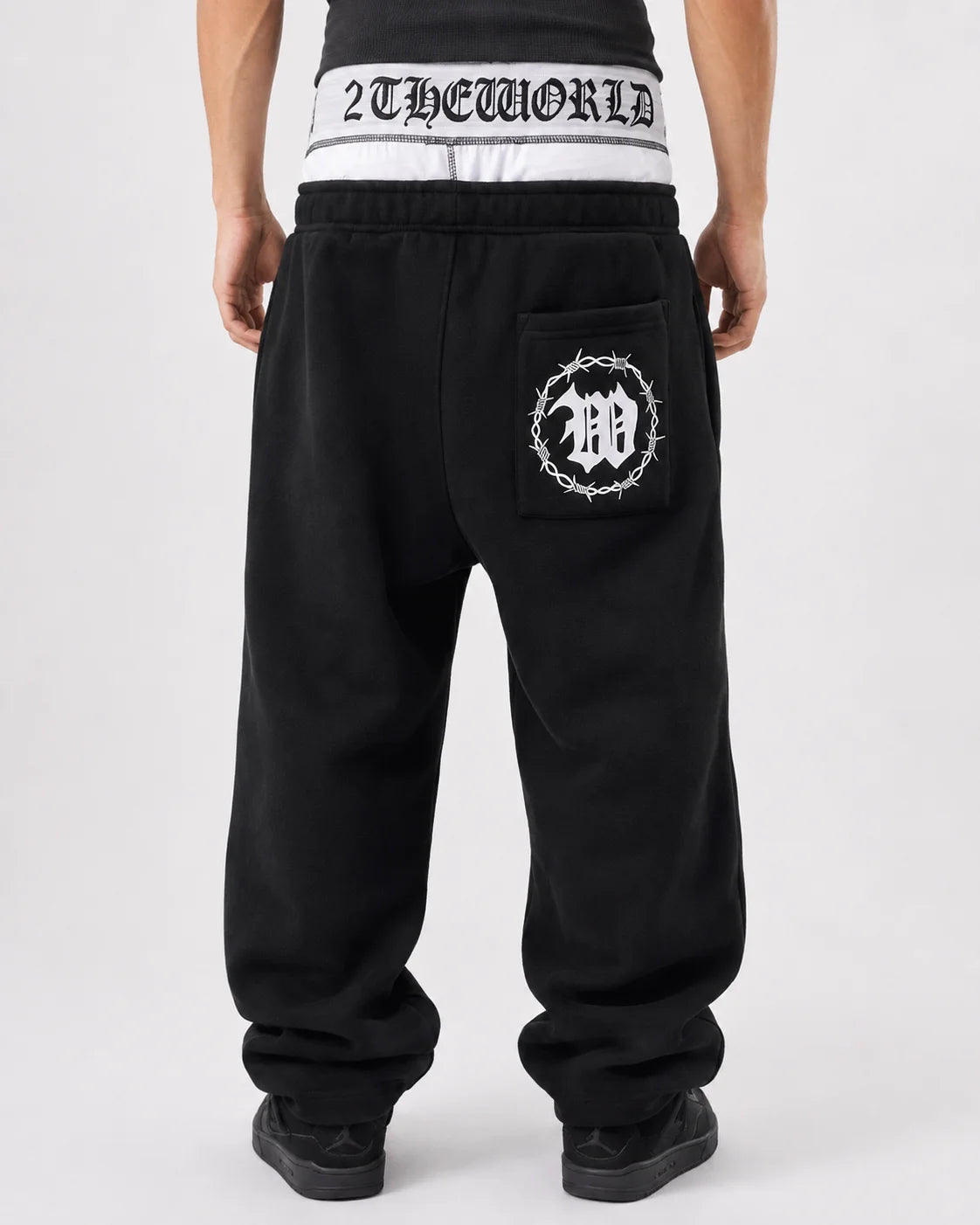 DOUBLE-WAIST BOXER SWEATS