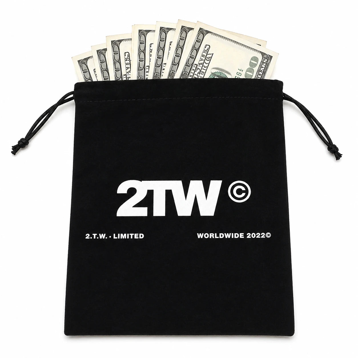 SUEDE MONEY BAG