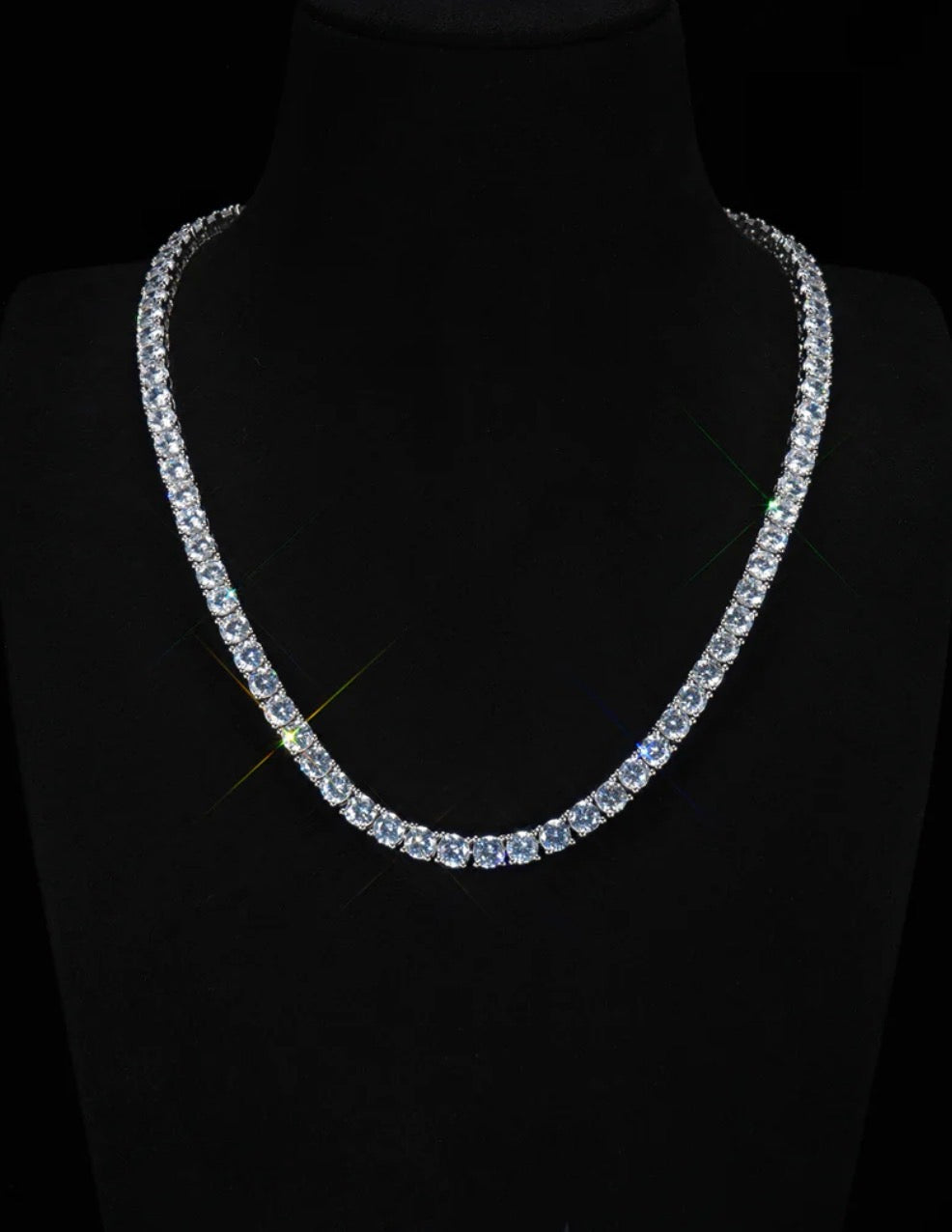 FREE Tennis Chain (White Gold)