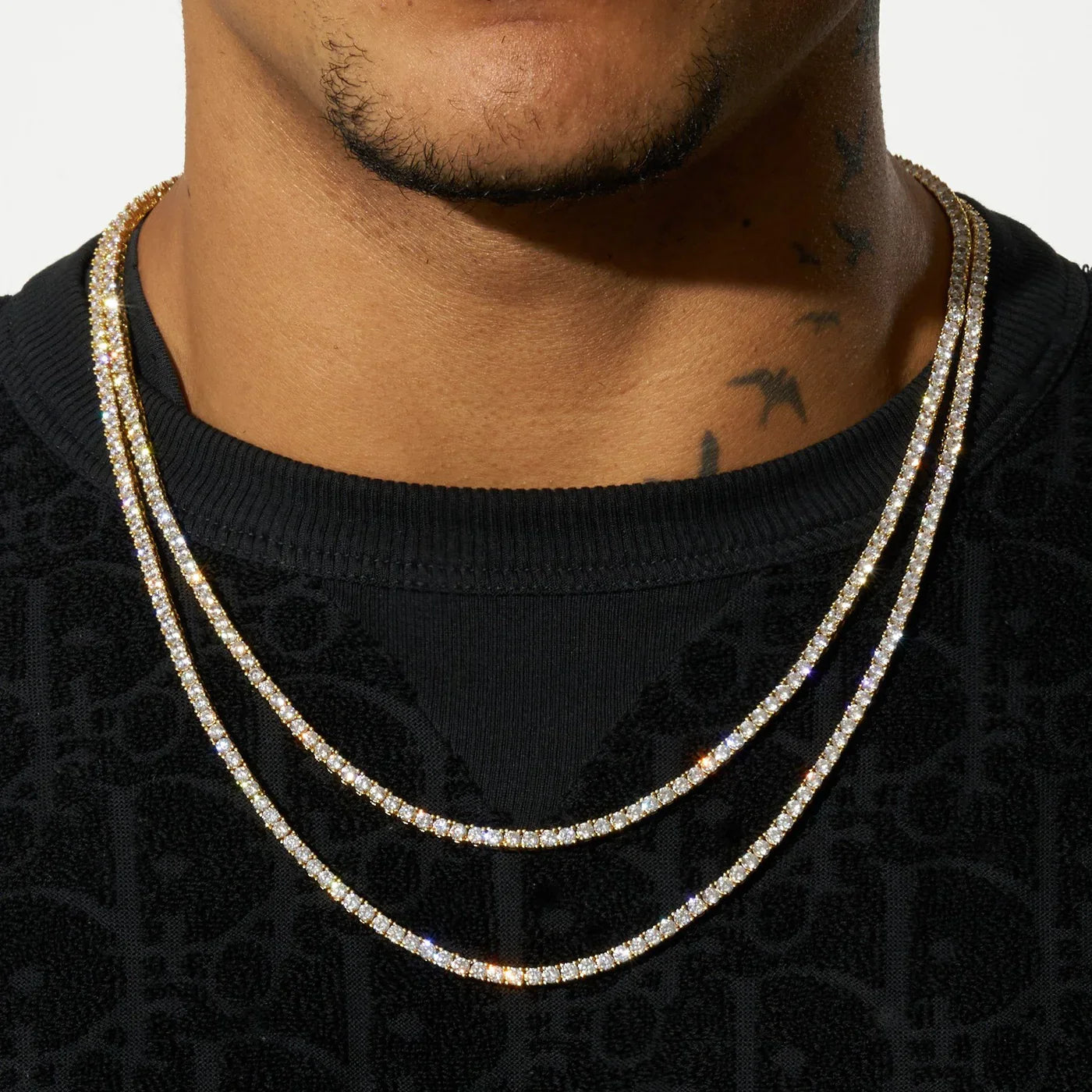 FREE Tennis Chain + Jesus Piece SET (Gold)