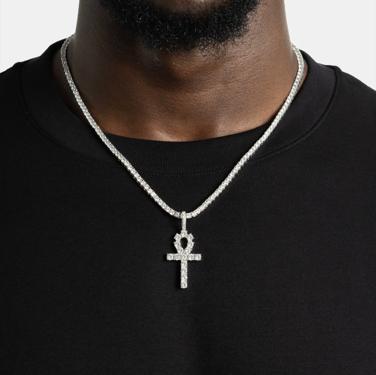 FREE White Gold Ankh Pendant