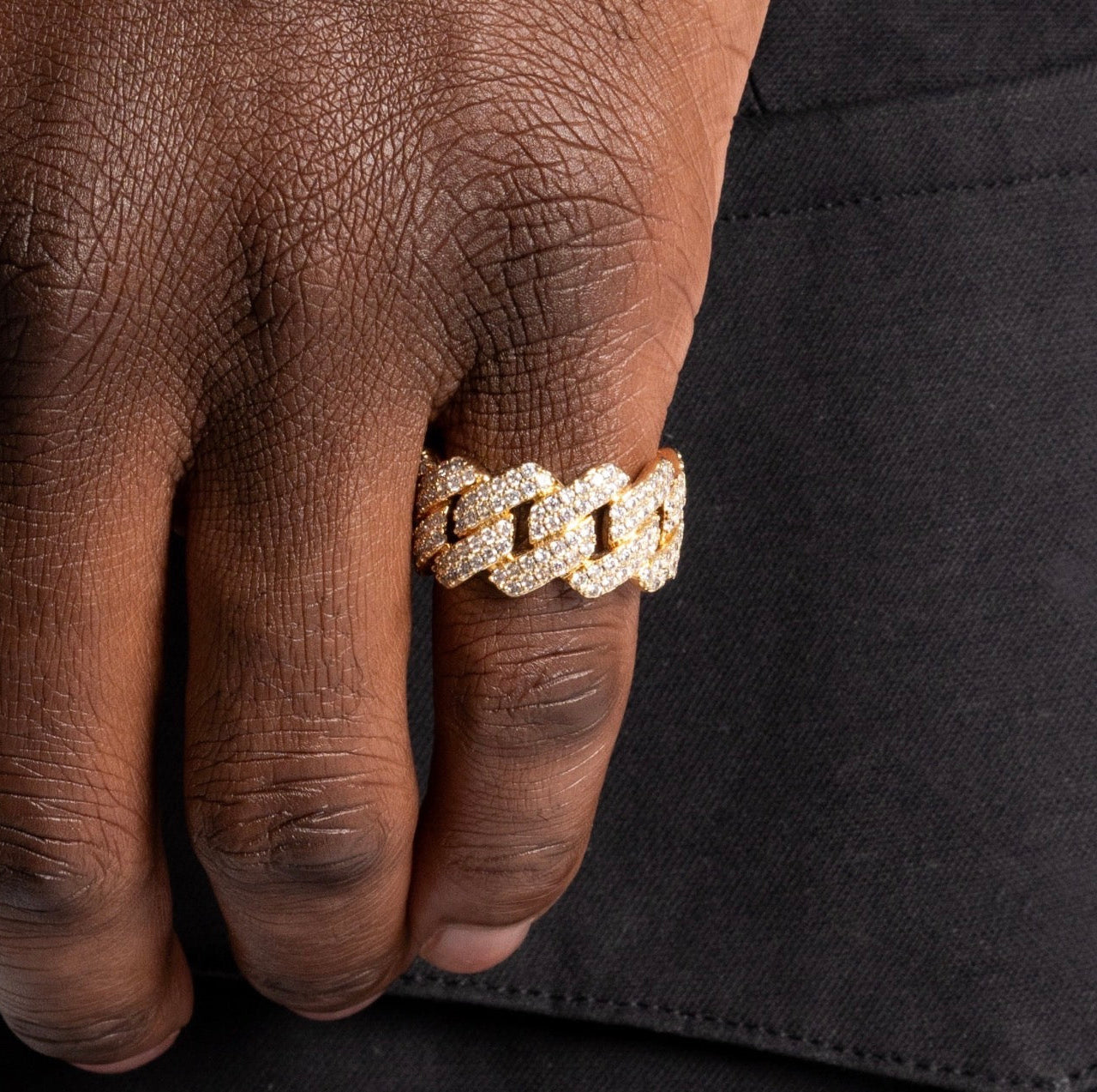 FREE Prong Cuban Ring (Gold)