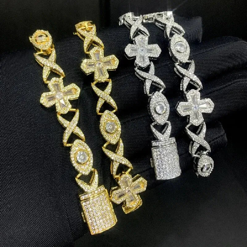 Evil Eye Baguette Bracelet + FREE CHAIN